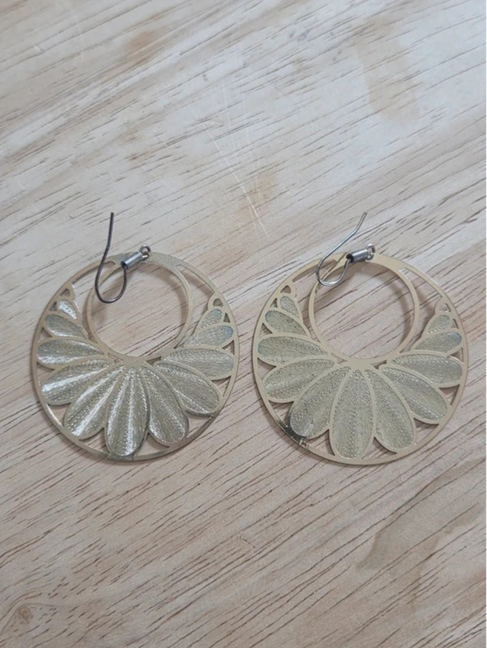 Gold boho earrings